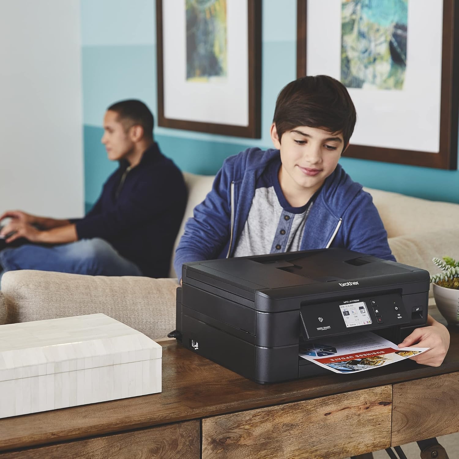 image:imageBrother Work Smart 1410 Wireless Color Inkjet AllinOne Printer with 27 Touchscreen and Automatic Duplex Printing Includes Refresh Subscription Trial1 MFCJ1410DWPrevious Model MFCJ1170DW