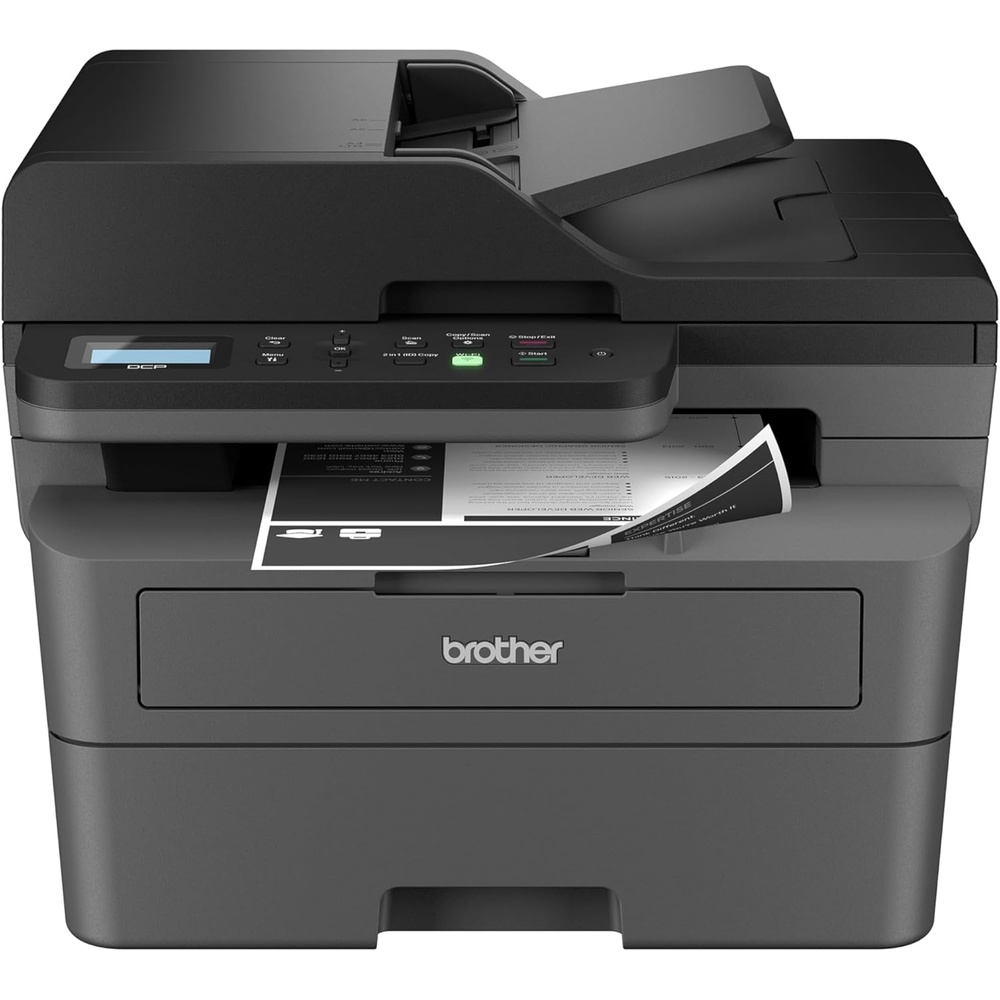 image:imageBrother DCPL2640DW Wireless Compact Monochrome MultiFunction Laser Printer with Copy and Scan Duplex Mobile Black amp White Includes Refresh Subscription Trial1 Works with AlexaRenewed Refurbished