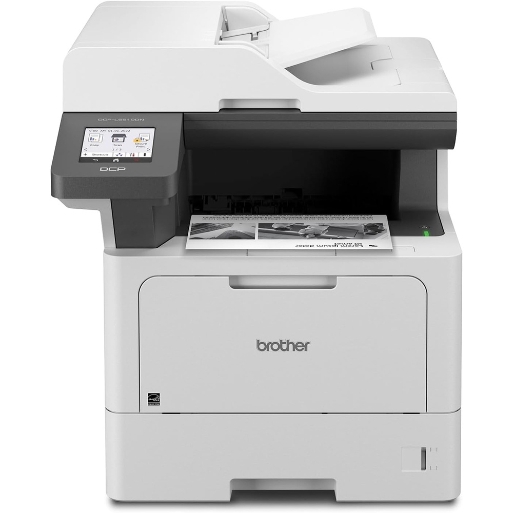 image:imageBrother DCPL5510DN Business Monochrome Laser AllinOne Printer with Duplex Printing and Networking Works with AlexaNew Model DCPL5510DN