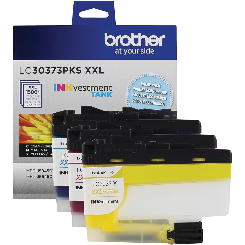 image:imageBrother Genuine LC3039C Single Pack Ultra HighYield Cyan INKvestment Tank Ink Cartridge Page Yield Up to 5000 Pages LC3039 Amazon Dash Replenishment CartridgeColors
