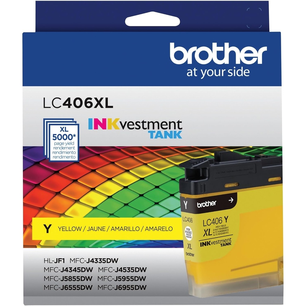 image:imageBrother Genuine LC406M Standard Yield Magenta INKvestment Tank Ink CartridgeYellow