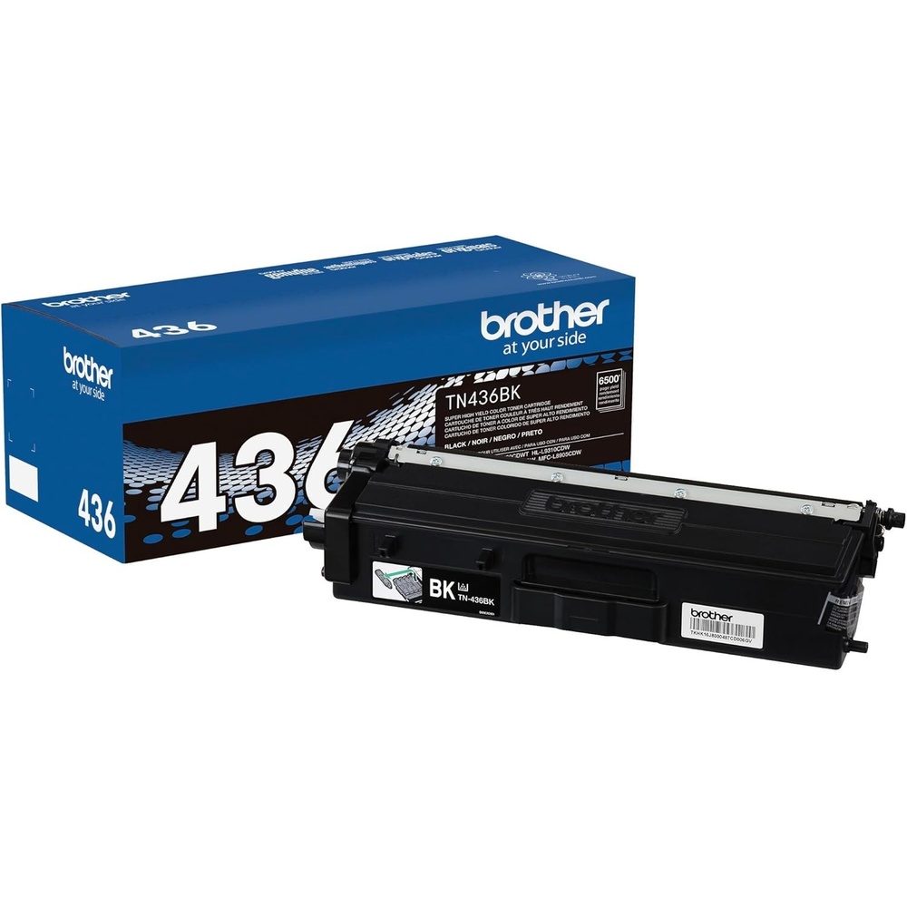 image:imageBrother Genuine Super High Yield Toner Cartridge TN436C Replacement Cyan Toner Yield up to 6500 Pages Amazon Dash Replenishment CartridgeBlack