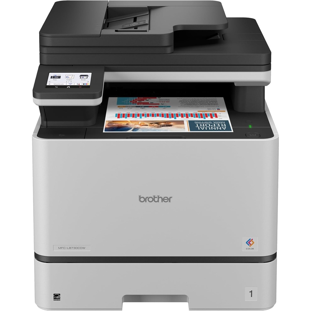 image:imageBrother MFCL8730CDW Business Color Laser AllinOne Printer with Duplex Print Scan Copy Wireless Networking and Advanced Security FeaturesMFCL8730CDW