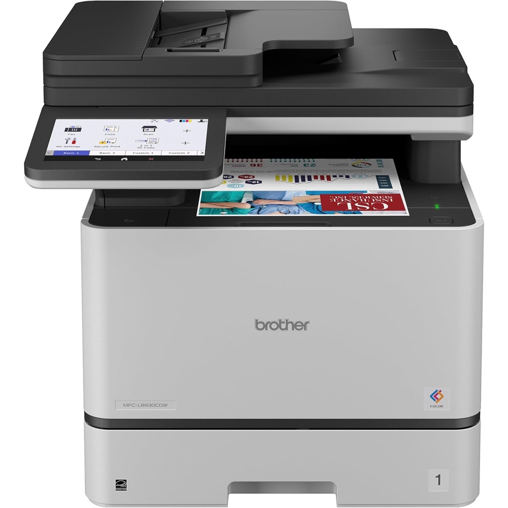 image:imageBrother MFCL8930CDW Business Color Laser AllinOne Printer with Duplex Print Scan Copy LowCost Printing and Advanced Security FeaturesCurrent Version MFCL8930CDW
