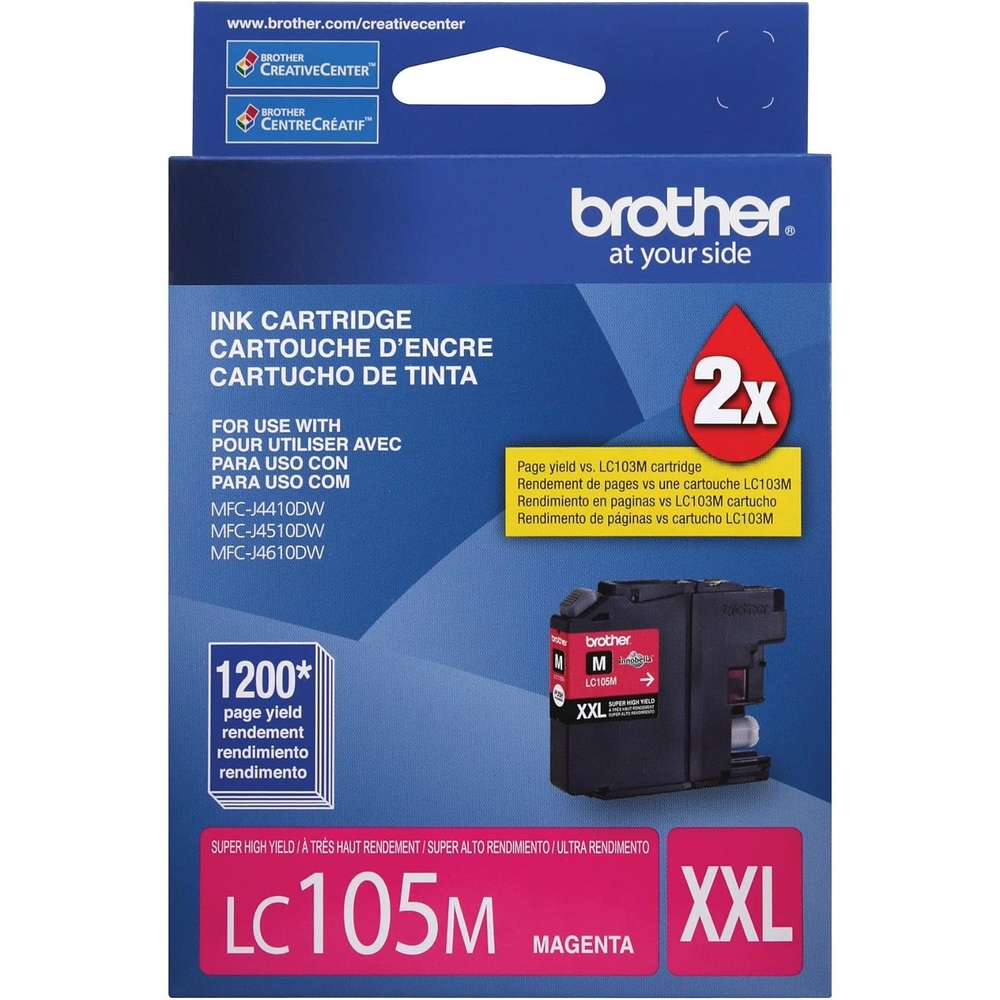 image:imageBrother Printer LC1053PKS Ink Cyan magenta yellowMagenta