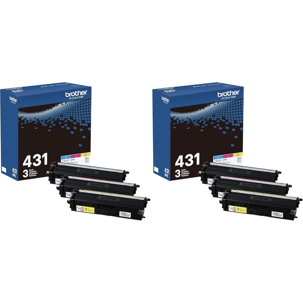 image:imageBrother TN431 3PK Cyan Magenta Yellow Standard Yield Model TN4313PKColors