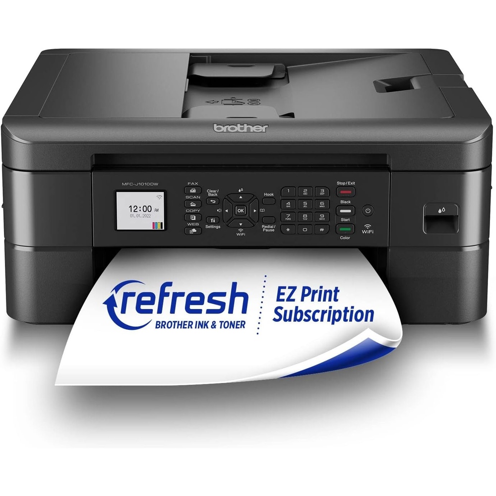 image:imageBrother Work Smart 1360 Wireless Color Inkjet AllinOne Printer with Automatic Duplex Printing and 18 Color Display Includes Refresh Subscription Trial1 MFCJ1360DW Uses LC501 Series InksPrevious Model MFCJ1010DW