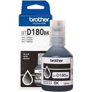 image:imageBrother Genuine BTD180C High Yield Cyan Ink Bottle for use with INKvestment Tank 580 780 and 980 PrintersBlack