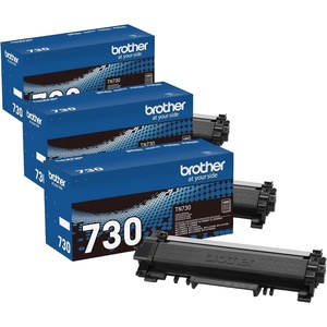 image:imageBrother Genuine HighYield Black Toner Cartridge Twin Pack TN760 2Pk TN7602PK2 PackStandard Yield Pack of 3