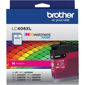 image:imageBrother Genuine LC406M Standard Yield Magenta INKvestment Tank Ink CartridgeMagenta