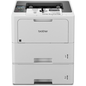 image:imageBrother HLL6210DWT Business Monochrome Laser Printer with Dual Paper Trays Wireless Networking Works with Alexa WhiteHLL6210DWT