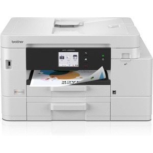 image:imageBrother INKvestment 4555 Wireless Color Inkjet AllinOne Printer with 27 Color Touchscreen and 2 Paper Trays  Includes Refresh Subscription Trial1 MFCJ4555DWCurrent Model MFCJ4555DW