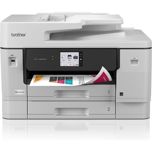 image:imageBrother INKvestment 6960 Wireless Color Inkjet AllinOne Printer with 11x17 Capabilities and 35 Color Touchscreen  Includes Refresh Subscription Trial1 MFCJ6960DWCurrent Model