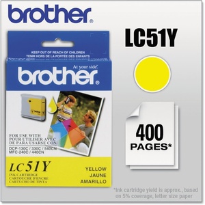 image:imageBrother Innobella LC51BK Ink Cartridge 500 Page Yield Blackyellow