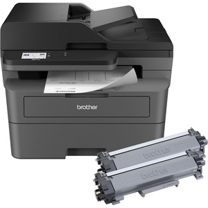 image:imageBrother MFCL2820DW Wireless Compact Monochrome AllinOne Laser Printer with Copy Scan and Fax Duplex Black amp White  Includes Refresh Subscription Trial1 Works with AlexaMFCL2820DWXL