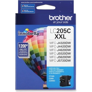 image:imageBrother Printer LC205C Super High Yield Ink Cartridge CyanCyan