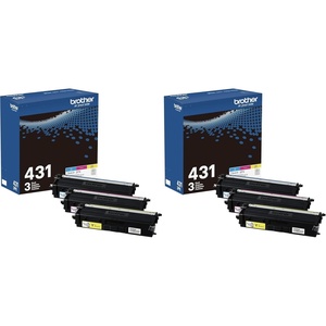 image:imageBrother TN431 3PK Cyan Magenta Yellow Standard Yield Model TN4313PKColors