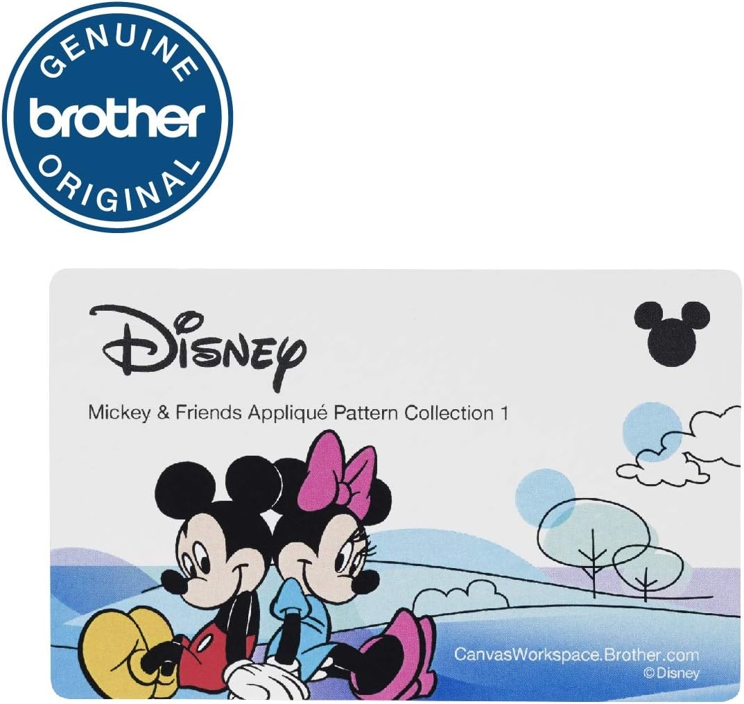 image:imageBrother ScanNCut Disney Pattern Collection 3 CADSNP03 Mickey and Friends Appliques Includes 33 Intricate Designs for Home Dcor Vinyl Wall Art Ironon Transfers for Clothing and More