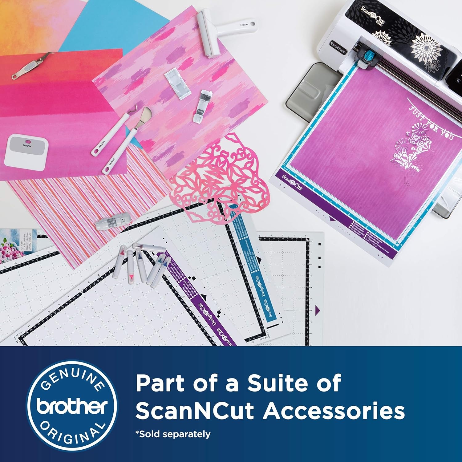image:imageBrother ScanNCut Pen Holder CAPENHL1 Holds Brother Color and Erasable Markers for Drawing and Writing Craft Projects