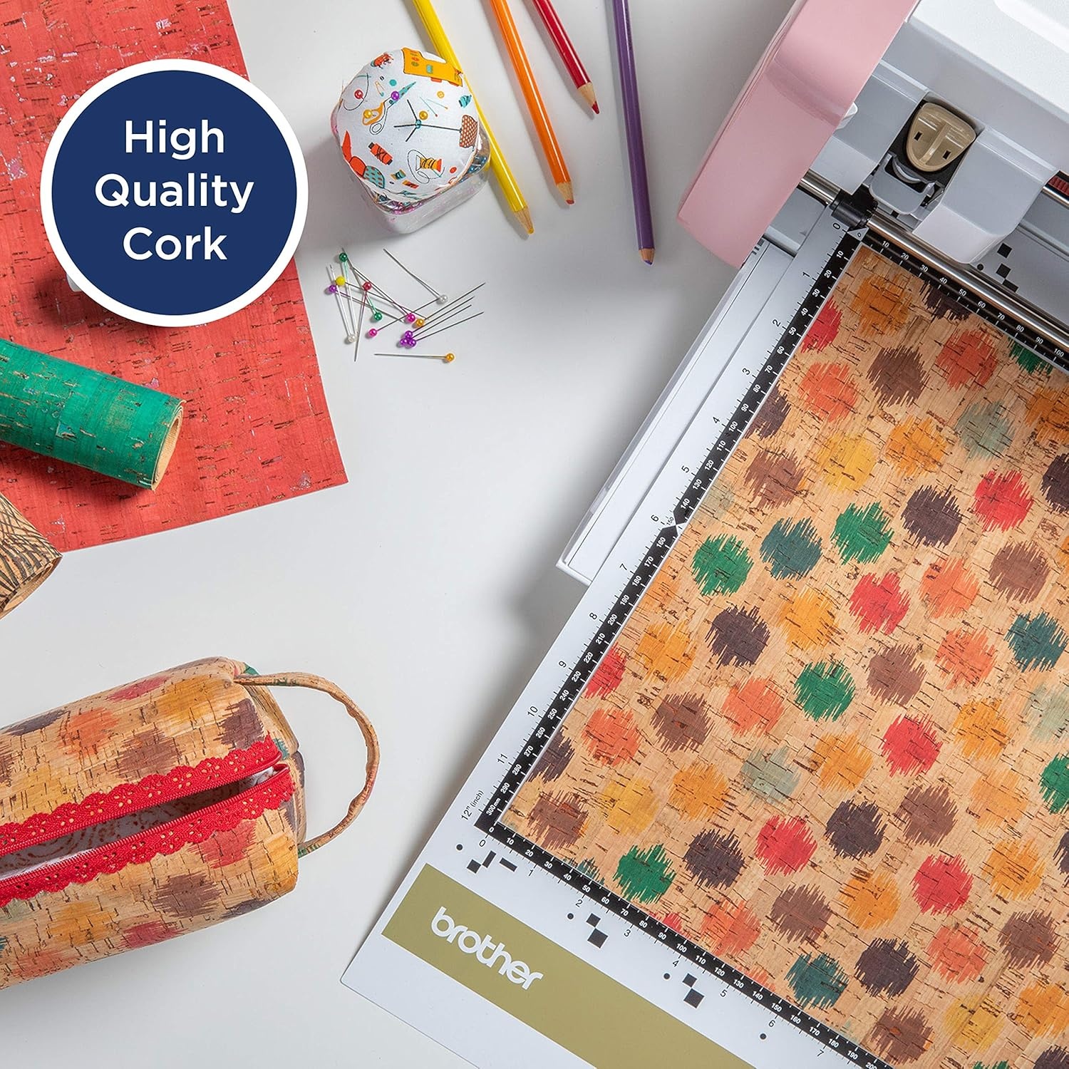 image:imageBrother ScanNCut Rolled Cork Fabric Palm Pattern