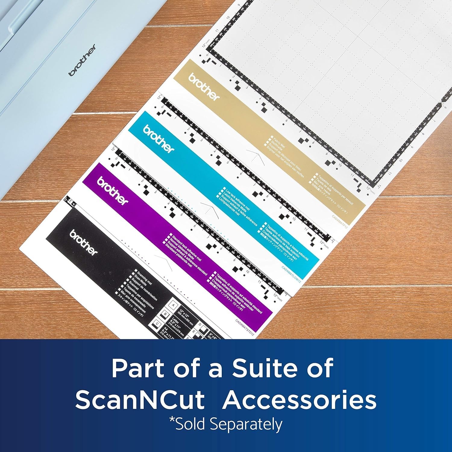 image:imageBrother ScanNCut SDX125E Electronic DIY Cutting Machine with Scanner Make Custom Stickers Vinyl Wall Art Greeting Cards and More with 682 Included PatternsGreyAqua