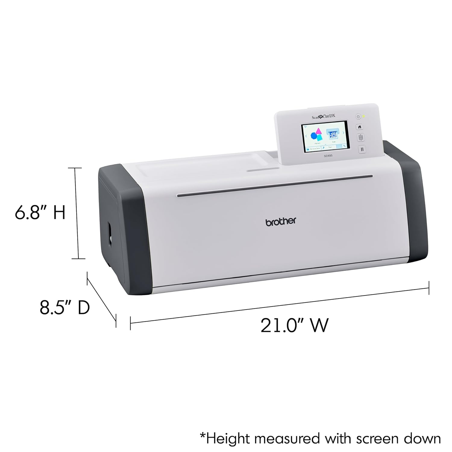 image:imageBrother ScanNCut SDX85C Electronic DIY Cutting Machine with Scanner Make Vinyl Wall Art Appliques Homemade Cards and More with 251 Included PatternsCharcoal