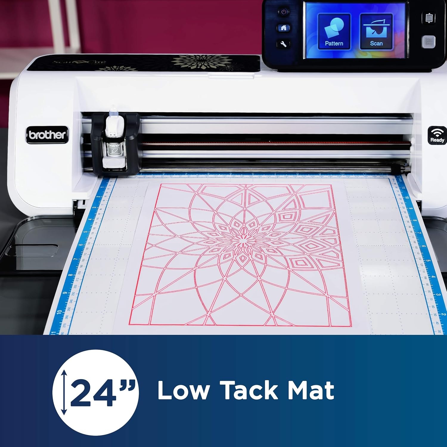 image:imageBrother Standard Mat 12x24 CAMATSTD24 12X24 for use with CM100DM CM250 CM350 CM350H CM350R CM550DX CM650W CM650WX DC200 DC200ULE12 x 24 Low Tack
