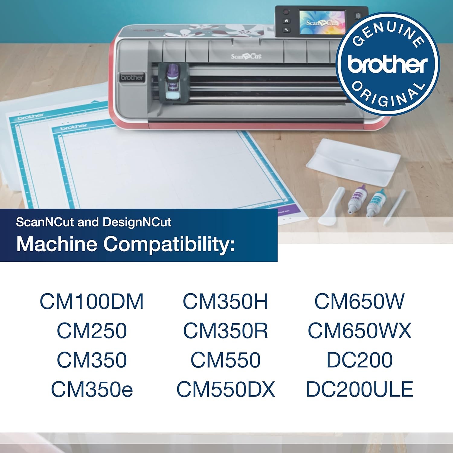 image:imageBrother Standard Mat 12x24 CAMATSTD24 12X24 for use with CM100DM CM250 CM350 CM350H CM350R CM550DX CM650W CM650WX DC200 DC200ULE12 x 24 Low Tack