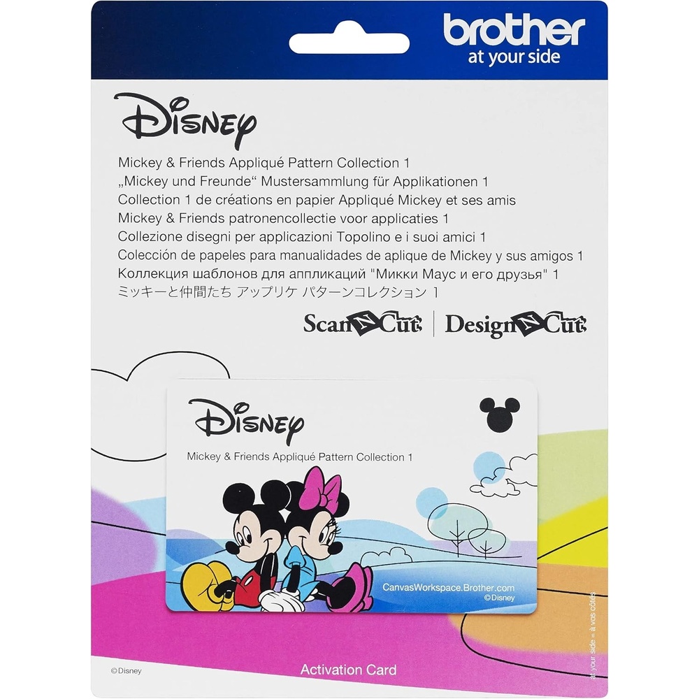 image:imageBrother ScanNCut Disney Pattern Collection 3 CADSNP03 Mickey and Friends Appliques Includes 33 Intricate Designs for Home Dcor Vinyl Wall Art Ironon Transfers for Clothing and More