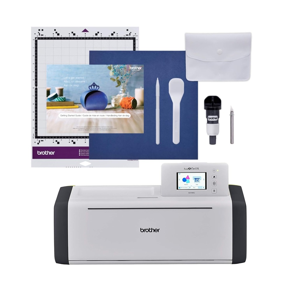 image:imageBrother ScanNCut SDX85C Electronic DIY Cutting Machine with Scanner Make Vinyl Wall Art Appliques Homemade Cards and More with 251 Included PatternsCharcoal