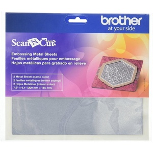 image:imageBrother CAEBSSMS1 Embossing Silver Metal SheetsSilverSilver