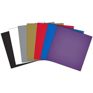 image:imageBrother ScanNCut DX CAVINYLMP Adhesive Craft Vinyl Multipack 10 Sheets 12 x 12 IndoorOutdoor for DIY Decals Stencils and More Mixed Colors10 Sheets