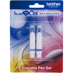 image:imageBrother ScanNCut Pen Set CAPEN1 6Piece Color Permanent Ink Pens for Drawing and Writing Includes Red Pink Brown Black Blue and GreenErasable Fabric Pen Set