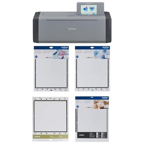 image:imageBrother ScanNCut SDX125E Electronic DIY Cutting Machine with Scanner Make Custom Stickers Vinyl Wall Art Greeting Cards and More with 682 Included PatternsGreyTitanium