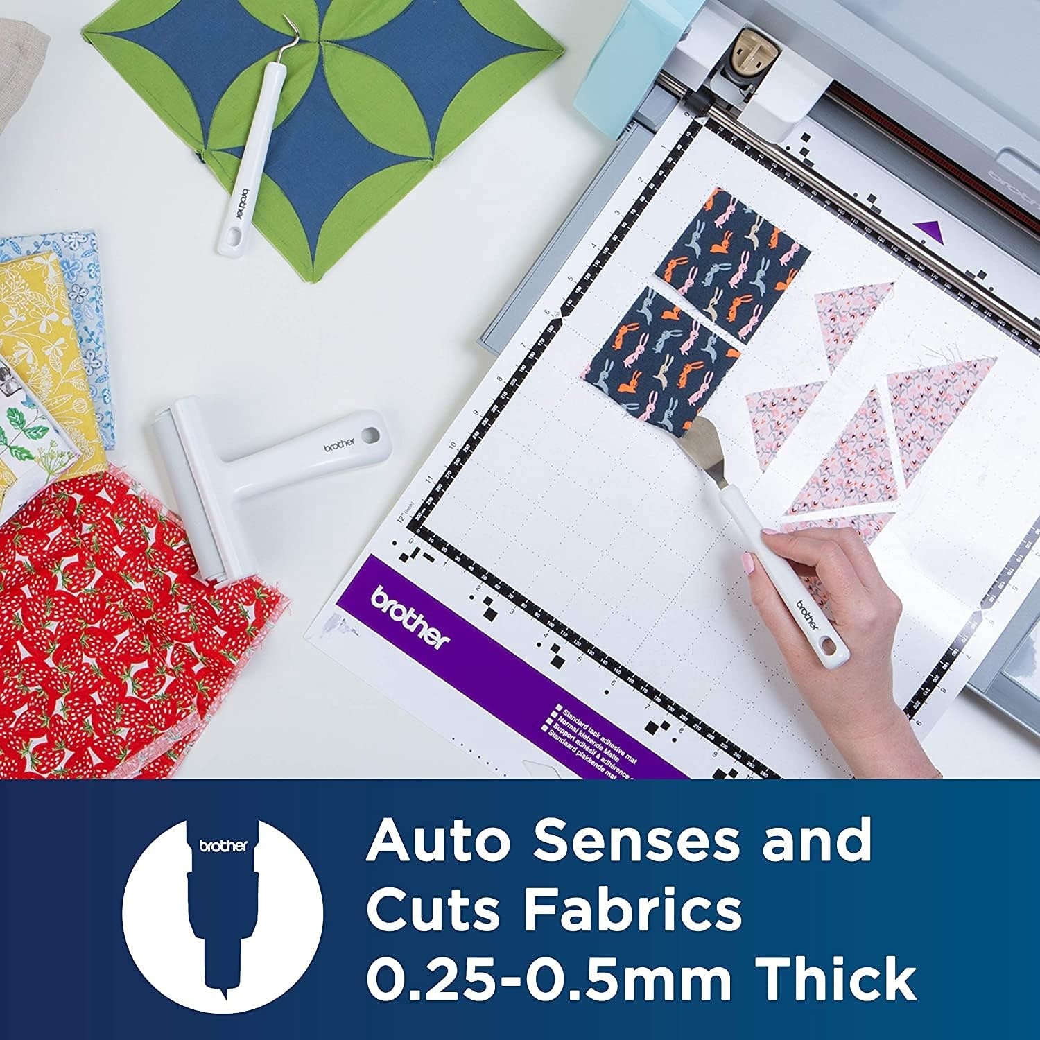 image:imageBrother CADXMATF12 ScanNCut DX Fabric Mat No ColorSDX125e Fabric Kit