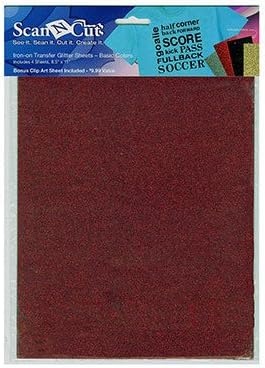 image:imageBrother ScanNCut CATG01 IronOn Transfer Glitter Sheets Multicolor
