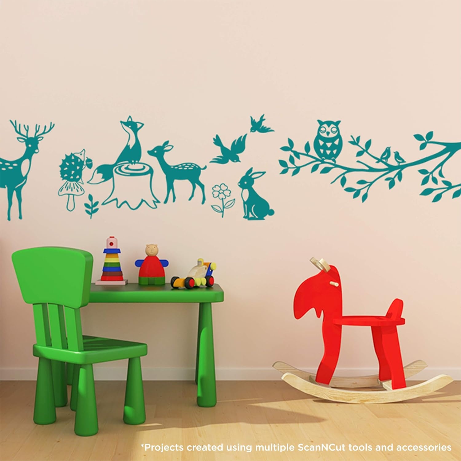 image:imageBrother ScanNCut DX Animal Pattern Collection for Roll Feeder CADXRFDP01 Includes 29 Designs with Sea Creatures and Woodland Animals Make Vinyl Wall Decals Up to 6 Long White
