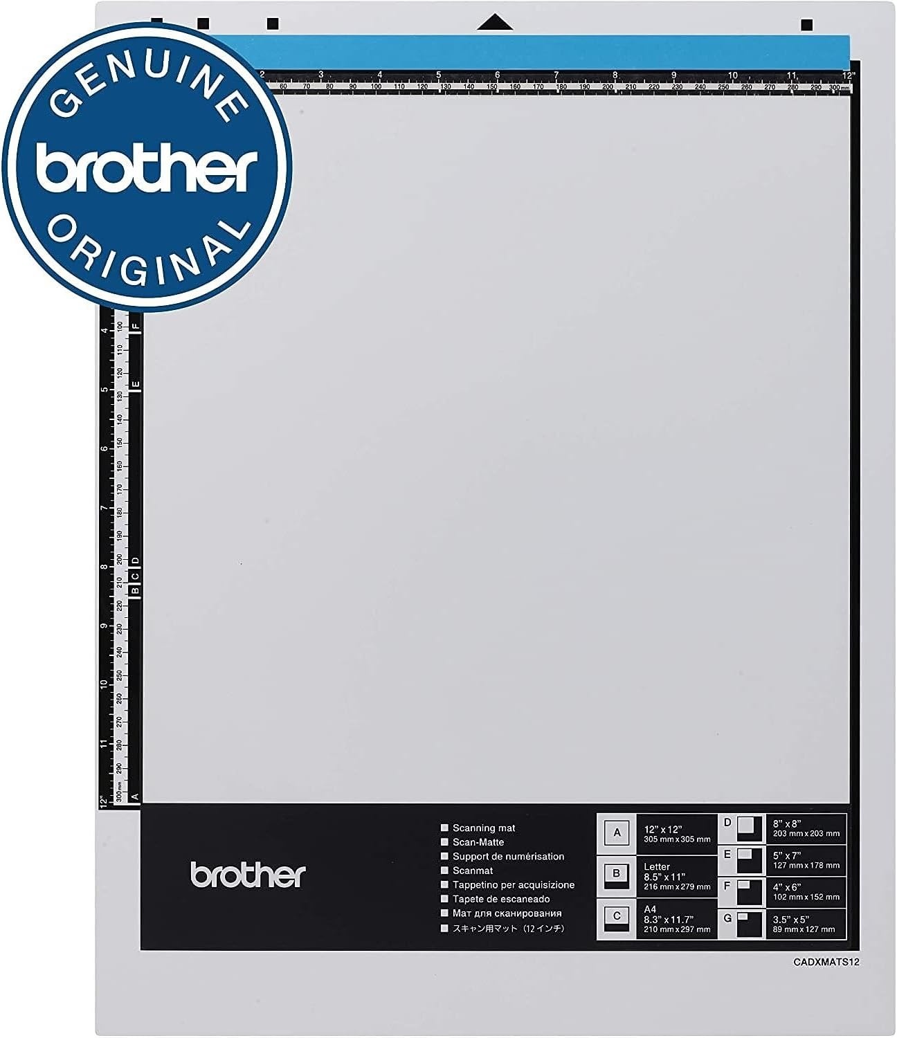 image:imageBrother ScanNCut DX Mat CADXMATS12 12 x 12 Scanning Mat NonTack to Convert Materials into Custom Designs