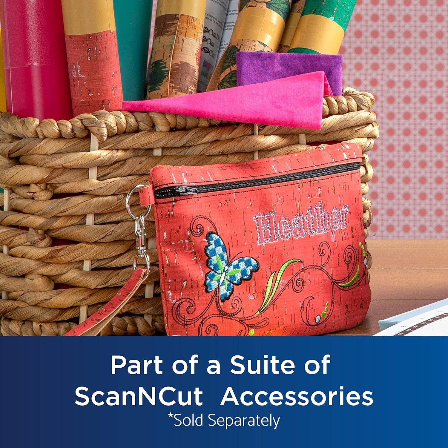 image:imageBrother ScanNCut Rolled Cork Fabric Geometric Pattern