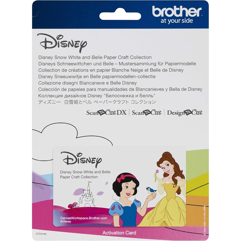 image:imageBrother ScanNCut Disney Snow White and Belle Paper Craft Collection CADSNP06 Includes 30 Intricate Designs for Shadowboxes PopUp Cards Rhinestone Templates and More