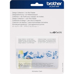 image:imageBrother ScanNCut DX Animal Pattern Collection for Roll Feeder CADXRFDP01 Includes 29 Designs with Sea Creatures and Woodland Animals Make Vinyl Wall Decals Up to 6 Long White