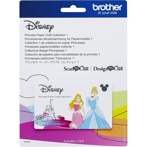 image:imageBrother ScanNCut Disney Pattern Collection 2 CADSNP02 Classic Disney Princesses 18 Designs for DIY Greeting Cards Bookmarks Gift Tags with Cinderella Belle Aurora Snow White Rapunzel and Ariel