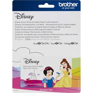 image:imageBrother ScanNCut Disney Snow White and Belle Paper Craft Collection CADSNP06 Includes 30 Intricate Designs for Shadowboxes PopUp Cards Rhinestone Templates and More