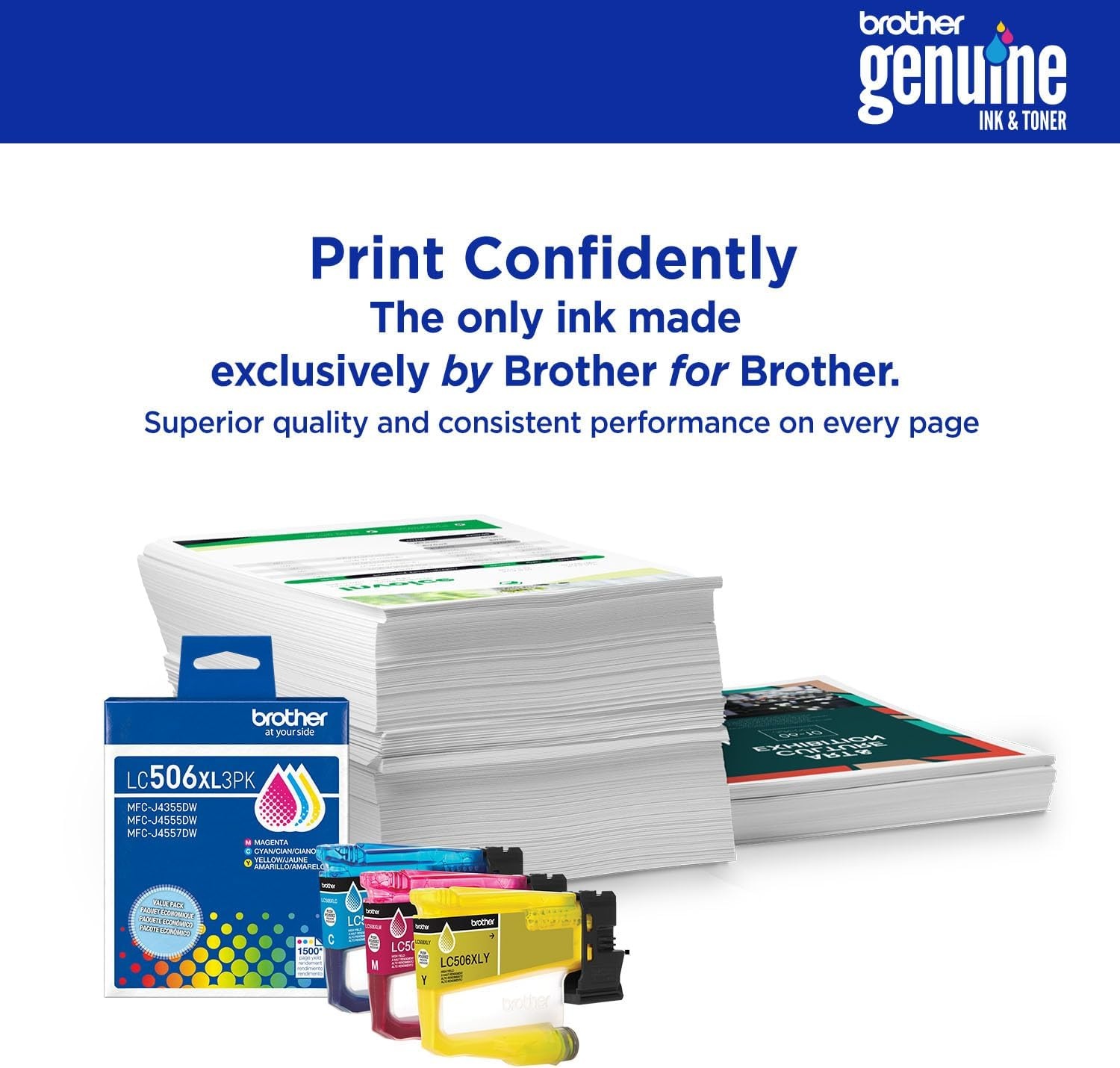 image:imageBrother Genuine LC506XXL2PK Twin Pack Super High Yield Black Ink Cartridges for use INKvestment 4355 4555 and 4557 PrintersBlack