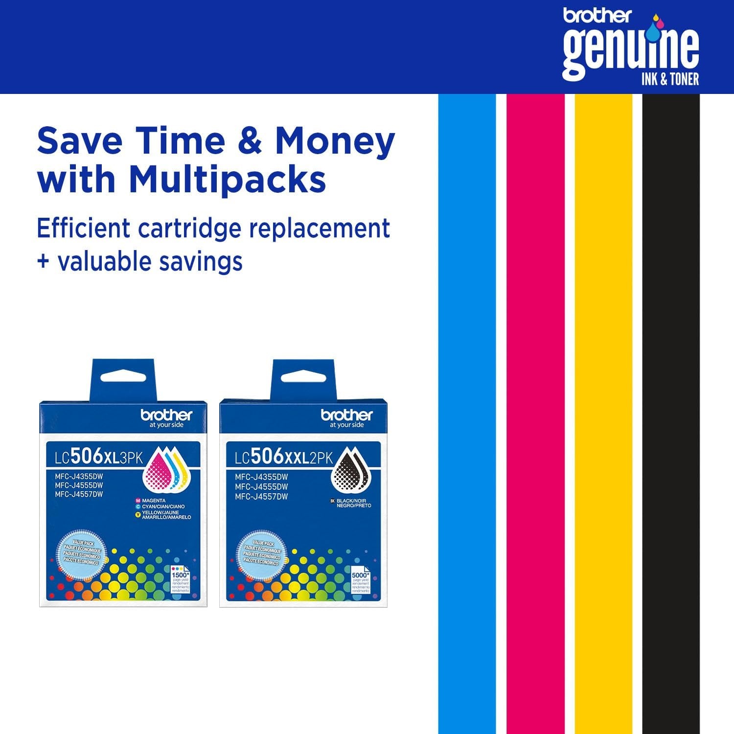 image:imageBrother Genuine LC506XXL2PK Twin Pack Super High Yield Black Ink Cartridges for use INKvestment 4355 4555 and 4557 PrintersBlack