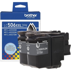 image:imageBrother Genuine LC506XXL2PK Twin Pack Super High Yield Black Ink Cartridges for use INKvestment 4355 4555 and 4557 PrintersBlack