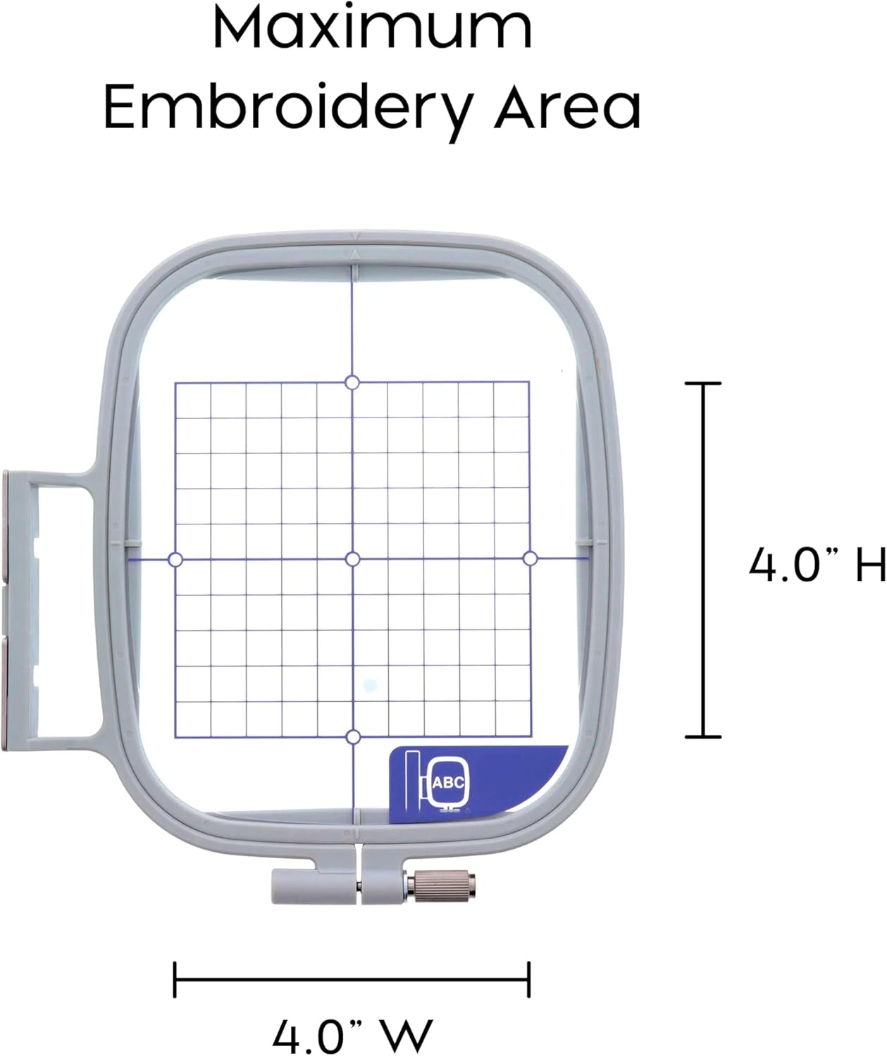 image:imageBrother SA443 4Inchby4Inch Medium Hoop GrayMedium